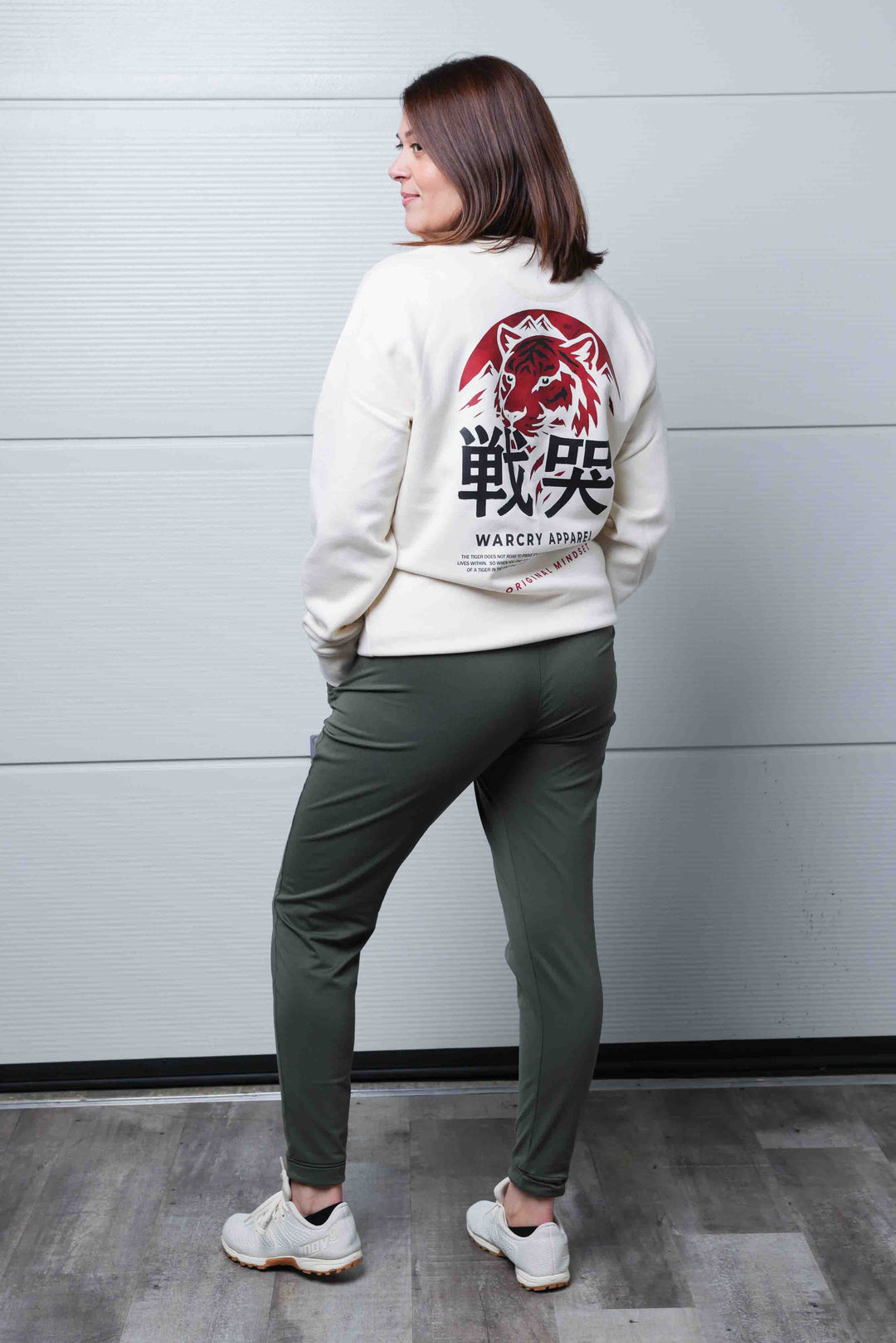 WARCRY TIGER MENTALITY Sweater - Cream