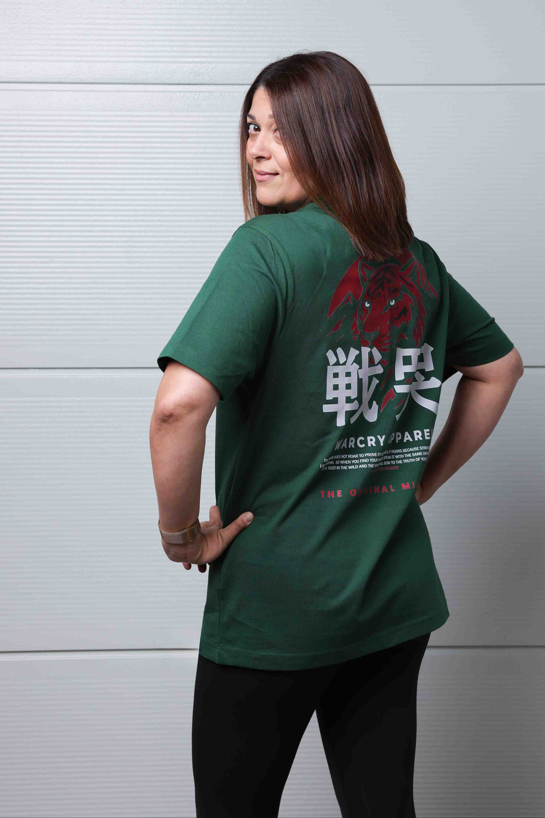 WARCRY TIGER MENTALITY T-Shirt – Forest Green