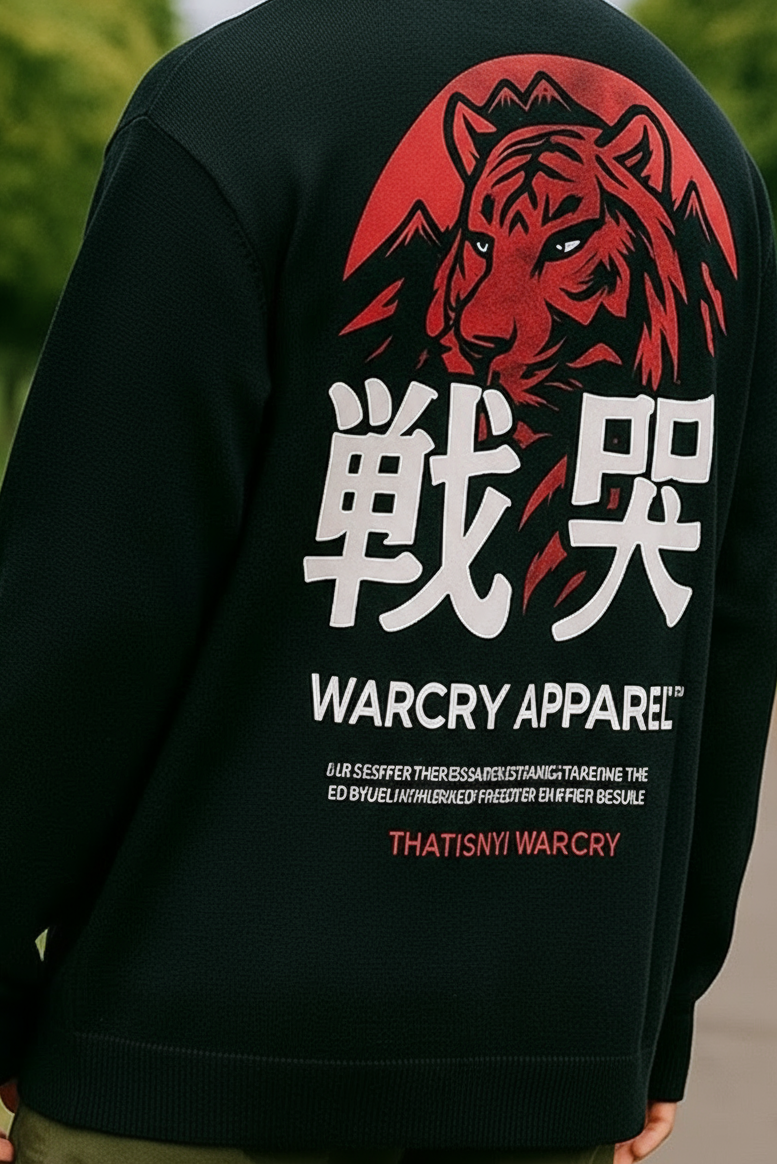 WARCRY TIGER MENTALITY Sweater - Black